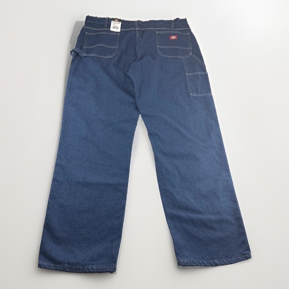Dickies Carpenter Jeans Men 42x34 Blue Denim Pants Utility Pocket Workwear NEW